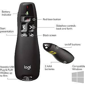 R400 LASER PRESENTATION REMOTE