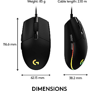 Logitech G203 Gaming mouse 8000 DPI