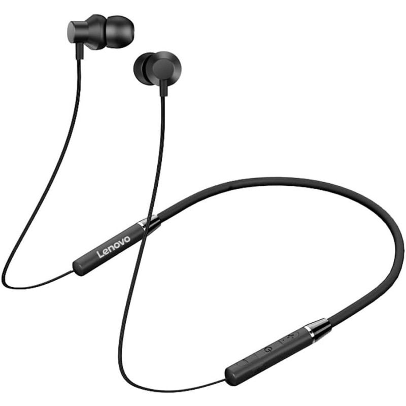 Lenovo Wireless Neckband Earphone He05 (Black)