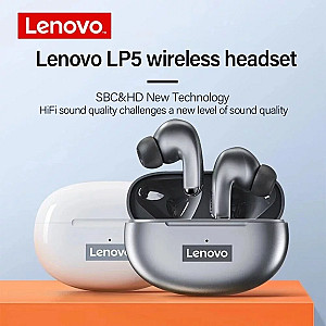 Lenovo LP5 earbuds gray & white 