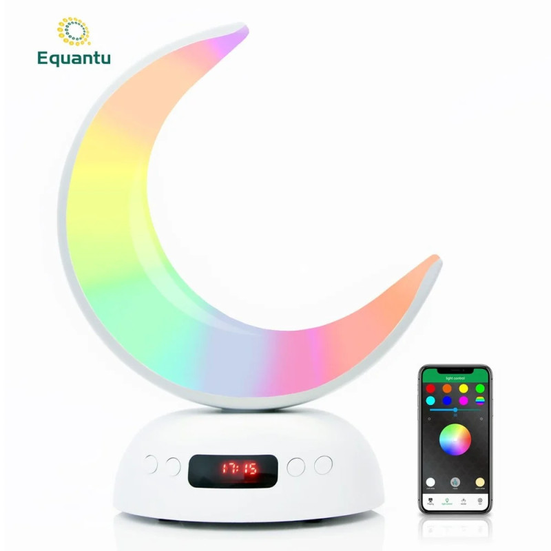 Quran Speaker Crescent Sq902 Colorful Moon Lamp