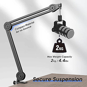 Fifine BM63 Boom Arm Stand With 15.5" Arm