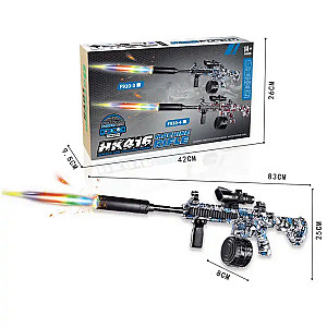 Hk416 Machine Rifle Electric Gel Blaster Gun With Colorful Light